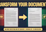 do ms word formatting and PDF conversion